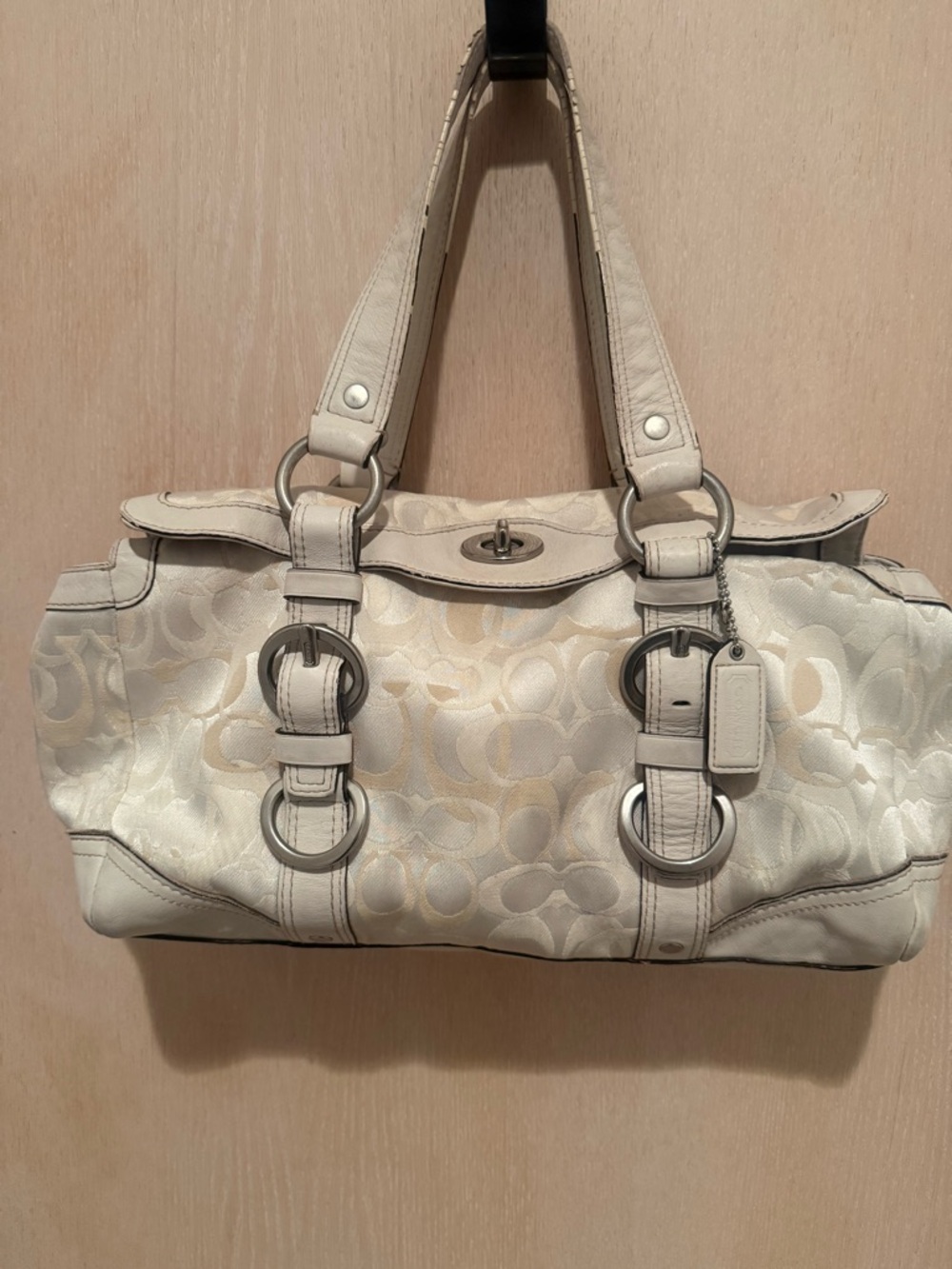 Authentic Coach Ergo Hobo 10745 Signature C Y2K Shoulder Bag Vintage Classic!
